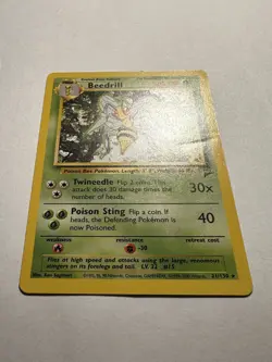 Pokemon TCG - Beedrill (21/130) Base Set 2 - Regular Rare - NM - Image 5