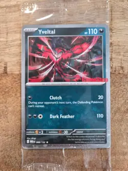 2025 Pokemon Yveltal Mega Evolution Holo 088/132 (Sealed GameStop Promo) - Image 1