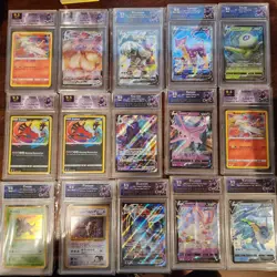 Lot Of 15 Graded POKEMON Slabs - Image 1