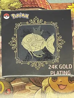 24k Gold Plated Pokemon Magikarp Sticker Pack Fresh - Image 1