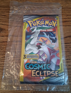 2 Pack Lot Pokemon Cosmic Eclipse Booster Packs Cello Sealed Package RARE UU - Image 2