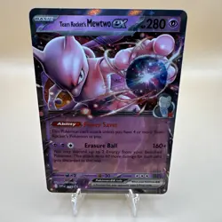 Pokemon Team Rocket's Mewtwo Ex 216 Black Star Promo - Image 1
