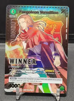 Union Arena CCG Winner Card Fuegoleon Vermillion UEPR/BCV-1-039 Rare 4000bp - Image 1
