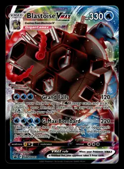 Blastoise VMAX SWSH103 Ultra Rare Black Star Promo Pokemon Card - Image 1