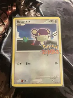 Pokemon Rumble Rattata 15/16 Stamped Promo Card - Image 1