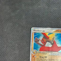 Pokemon TCG Blaziken EX Crystal Guardians Holo Card 90/100 HP - DMG - Image 3