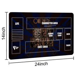 Playmat for One Piece Card Game (24x14 Inches): with Non-Slip Rubber, Zones D... - Image 2