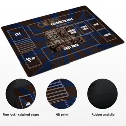 Playmat for One Piece Card Game (24x14 Inches): with Non-Slip Rubber, Zones D... - Image 3