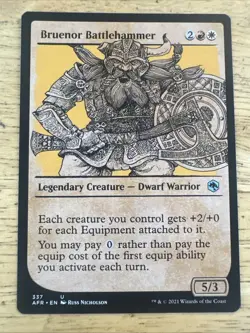 Bruenor Battlehammer Showcase AFR MTG Pack Fresh Unplayed - Image 1