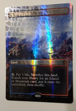 Mtg Tarkir Dragonstorm Special Guest Scalding Tarn Borderless Dragonscale NM - Image 2