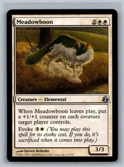 Magic The Gathering Morningtide Meadowboon #17/150 MTG TCG CCG - Image 1