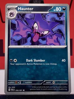 Haunter 056/091 SV: Paldean Fates Pokemon TCG Regular Common 2024 VLP - Image 3