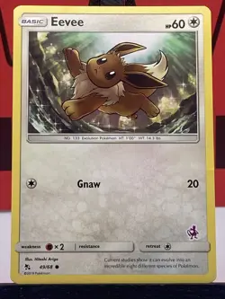 Eevee 49/68 Hidden Fates Common Regular Pokemon TCG 2019 VLP - Image 3