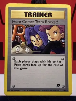 Here Comes Team Rocket! 71/82 Team Rocket Regular 1999 WOTC Pokemon TCG MP - Image 3