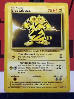 Electabuzz 20/102 Base Set Rare Regular 1999 WOTC Pokemon TCG HP - Image 3