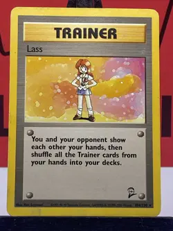Lass 104/130 Base Set 2 Regular Rare 1999 WOTC Pokemon TCG MP - Image 3