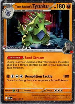 Team Rocket's Tyranitar (Pokemon Center Exclusive) 096/182 - Image 1