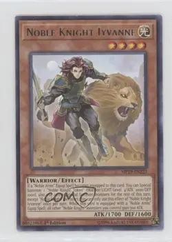 Noble Knight Iyvanne 1st Ed. YuGiOh Gold Sarcophagus Tin Mega Pack #MP19-EN222 - Image 1