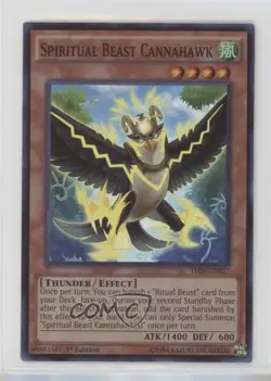 Super Rare - Spiritual Beast Cannahawk Unlimited YuGiOh The Secret Forces - Image 1