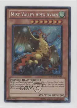 Mist Valley Apex Avian Unlimited YuGiOh Hidden Arsenal 2 #HA02-EN049 2010 - Image 1