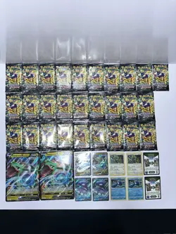 Pokemon TCG Crown Zenith Sea And Sky Collection 28 Booster Packs & Promo Cards - Image 1