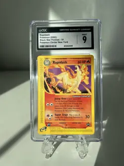 Rapidash Pokemon Card 2002 Black Star Promo CGC 9 Mint PC NY - Image 1