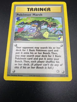 Pokemon March Pokemon Trainer Card 102/111 Neo Genesis non-holo - Image 2