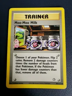 Pokemon Card Moo-Moo Milk 101/111 Neo Genesis Common WOTC - Image 1