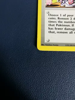 Pokemon Card Moo-Moo Milk 101/111 Neo Genesis Common WOTC - Image 4