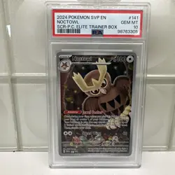 Noctowl 141 Sv: Scarlet & Violet Promo Cards Holo PSA 10 ERROR Card! 1 Of 1 - Image 1