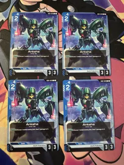 Gundam Card Game Anksha GD01-020 C Playset Of 4 Newtype Rising - Image 1