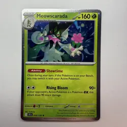 Meowscarada 018/159 Cosmos Holo Rare Journey Together Pokemon TCG Near Mint Card - Image 1