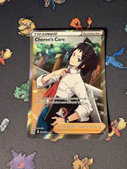 Pokemon Cards Cheren’s Care 168/172 Full Art Ultra Rare Brilliant Stars - (NM) - Image 1