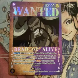 Kaido ST04-003 Wanted Poster Alternate Art SP One Piece Card English OP03 NM - Image 1