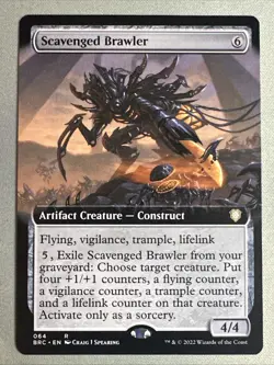 MTG / Scavenged Brawler / BRC / #64 / Regular (Extended Art) / Rare / NM - Image 1