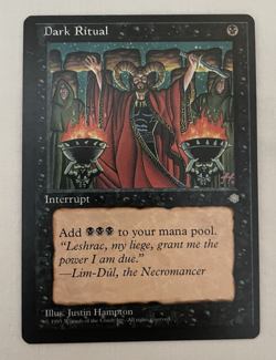 1x Dark Ritual Ice Age MTG Magic The Gathering NM - Image 1
