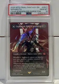 Sephiroth, Fabled Soldier SURGE Foil 0527 MTG Final Fantasy *GEM MINT PSA 10* - Image 1