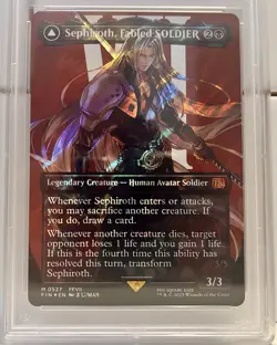 Sephiroth, Fabled Soldier SURGE Foil 0527 MTG Final Fantasy *GEM MINT PSA 10* - Image 2