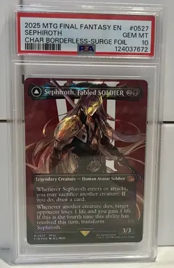 Sephiroth, Fabled Soldier SURGE Foil 0527 MTG Final Fantasy *GEM MINT PSA 10* - Image 3