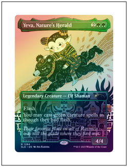 1x Yeva, Nature's Herald, Foil, Secret Lair, Magic, MTG NM - Image 1