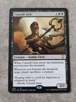 MTG Magic the Gathering - Custodi Lich - New Capenna Commander - Image 1