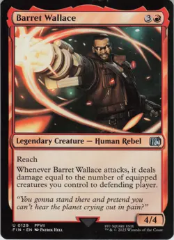 Barret Wallace (Surge Foil) U FINAL FANTASY 584 NM MTG - Image 1
