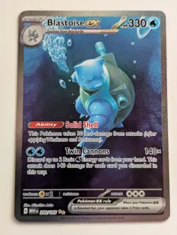 Blastoise ex 200/165 Scarlet & Violet 151 Special Illustration Rare Pokemon LP - Image 1