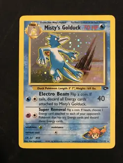 Misty’s Golduck #12 MP Gym Challenge Holo Rare WOTC 12/132 pokemon - Image 1