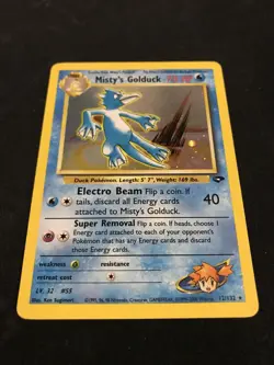 Misty’s Golduck #12 MP Gym Challenge Holo Rare WOTC 12/132 pokemon - Image 4