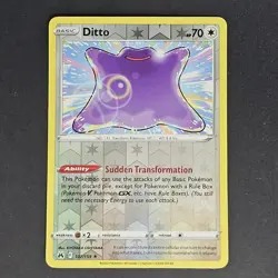 Pokemon Ditto Crown Zenith SWSH Galarian Gallery GG22/GG70+107/159 Reverse Holo - Image 2