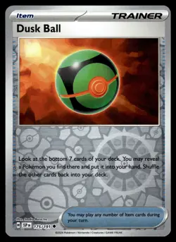 DUSK BALL - 175/191 - SURGING SPARKS SSP EN POKEMON REVERSE HOLO - NM - Image 1