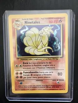 Pokemon TCG Ninetales 12/102 Base Set Unlimited Holo Foil Italian - Image 1