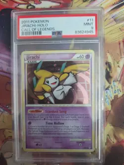2011 POKEMON CALL OF LEGENDS JIRACHI #11 HOLO PSA 9 MINT - Image 1