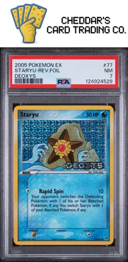 2005 Pokemon Ex Deoxys Staryu-Rev.Foil Deoxys #77 PSA 7 (New Cert!) - Image 1